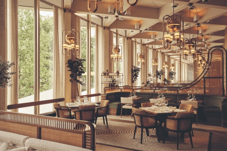 makan di Kedutaan Besar AS